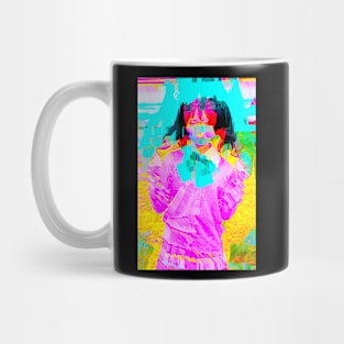 Anime Cosplay Girl Glitch Art 05 Mug